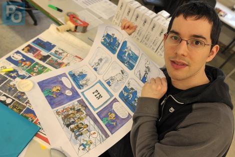 arthur autistico disegnatore di fumetti