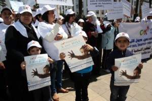 sit-in Marocco autismo