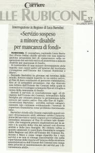 unione del rubicone minore disabile  senza servizi